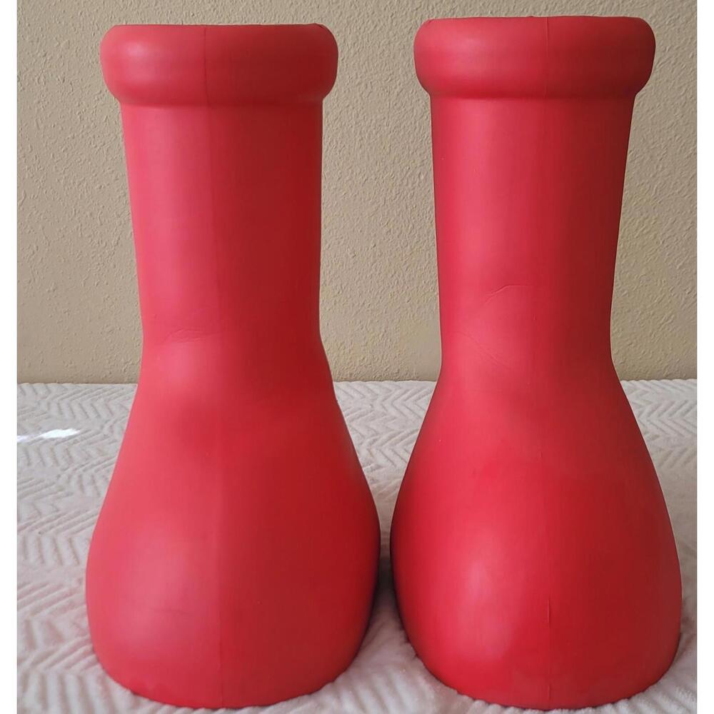 MSCHF Big Red " Astro Boy " Boots  Size 10  Slip On. Great Shape